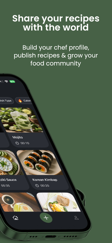 Chef profile and published recipes in Yumcook